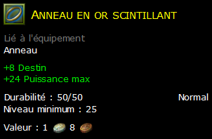 Anneau en or scintillant