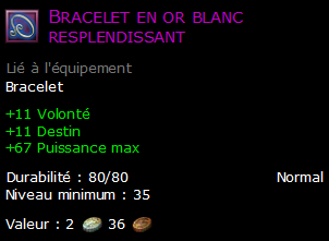 Bracelet en or blanc resplendissant