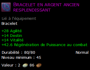 Bracelet en argent ancien resplendissant