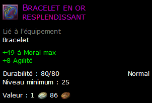 Bracelet en or resplendissant