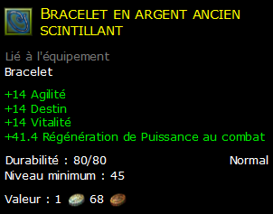 Bracelet en argent ancien scintillant