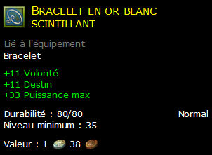 Bracelet en or blanc scintillant