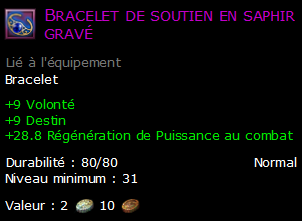 Bracelet de soutien en saphir gravé