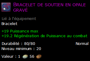 Bracelet de soutien en opale gravé