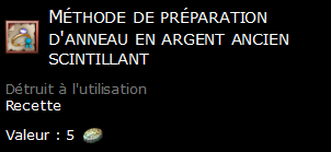 Méthode de préparation d'anneau en argent ancien scintillant