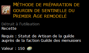 Méthode de préparation de gourdin de sentinelle du Premier Age remodelé