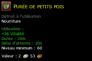 Purée de petits pois