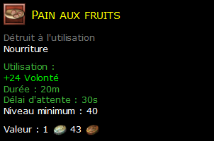 Pain aux fruits