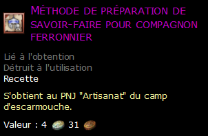 Méthode de préparation de savoir-faire pour compagnon ferronnier