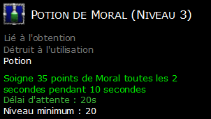 Potion de Moral (Niveau 3)