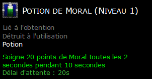 Potion de Moral (Niveau 1)