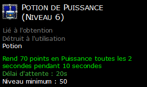 Potion de Puissance (Niveau 6)