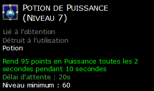 Potion de Puissance (Niveau 7)