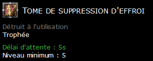 Tome de suppression d'effroi