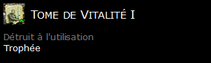 Tome de Vitalité I