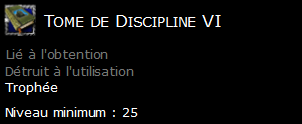 Tome de Discipline VI