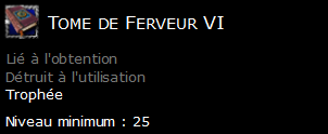 Tome de Ferveur VI