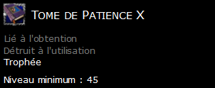 Tome de Patience X