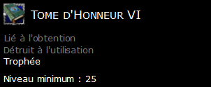 Tome d'Honneur VI