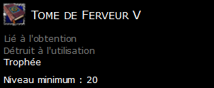 Tome de Ferveur V