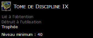 Tome de Discipline IX