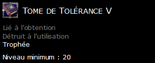 Tome de Tolérance V