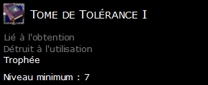 Tome de Tolérance I