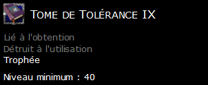 Tome de Tolérance IX