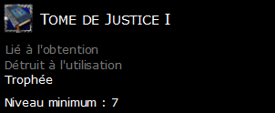 Tome de Justice I