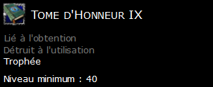 Tome d'Honneur IX