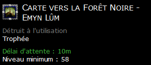 Carte vers la Forêt Noire - Emyn Lûm