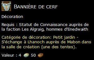 Bannière de cerf