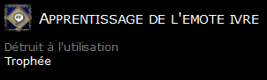 Apprentissage de l'emote ivre