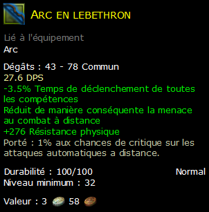 Arc en lebethron