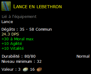 Lance en lebethron