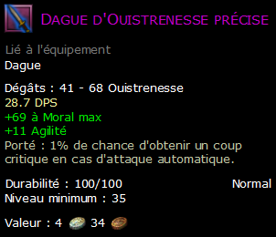 Dague d'Ouistrenesse précise