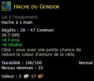 Hache du Gondor