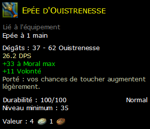 Epée d'Ouistrenesse