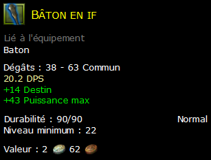 Bâton en if