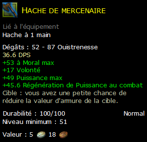 Hache de mercenaire