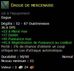 Dague de mercenaire