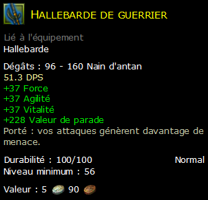 Hallebarde de guerrier