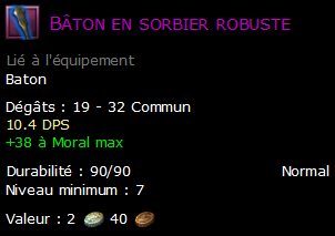 Bâton en sorbier robuste