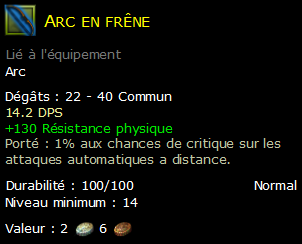 Arc en frêne