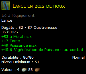 Lance en bois de houx