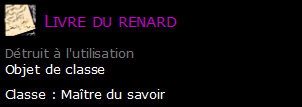 Livre du renard