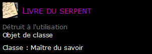 Livre du serpent