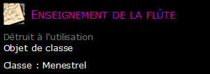 Enseignement de la flûte