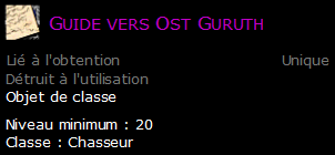 Guide vers Ost Guruth