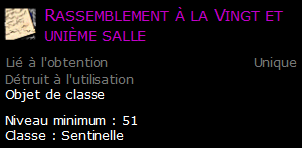 Rassemblement à la Vingt et unième salle